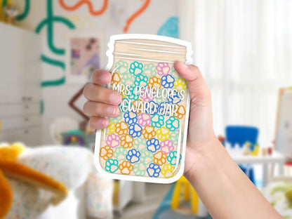 Personalized Paw Reward Jar