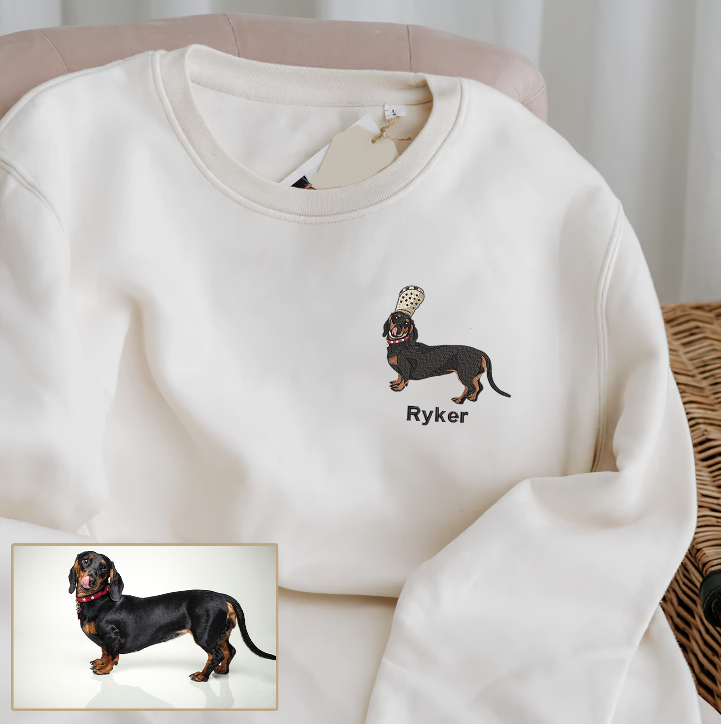 Personalized Embroidered Pet Dog Cat C-r-o-c-s Hoodie Sweatshirt T-Shirt