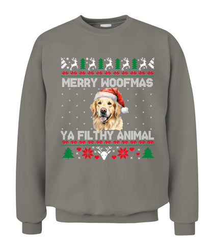 Personalized Pet Dog Merry Woofmas Printed Graphic Apparel