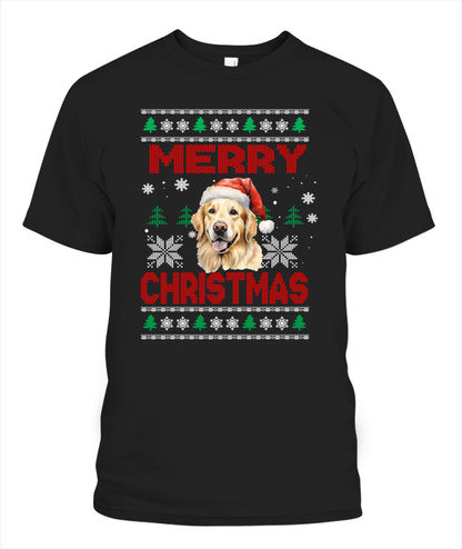 Personalized Pet Dog Merry Christmas Printed Graphic Apparel