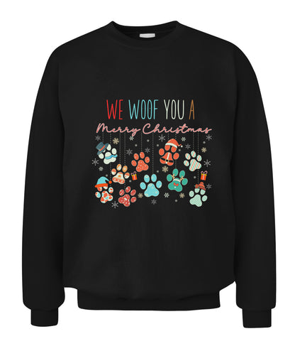 We Woof You A Merry Christmas Graphic Apparel