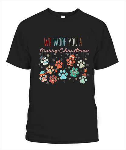 We Woof You A Merry Christmas Graphic Apparel