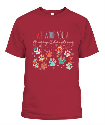 We Woof You A Merry Christmas Graphic Apparel