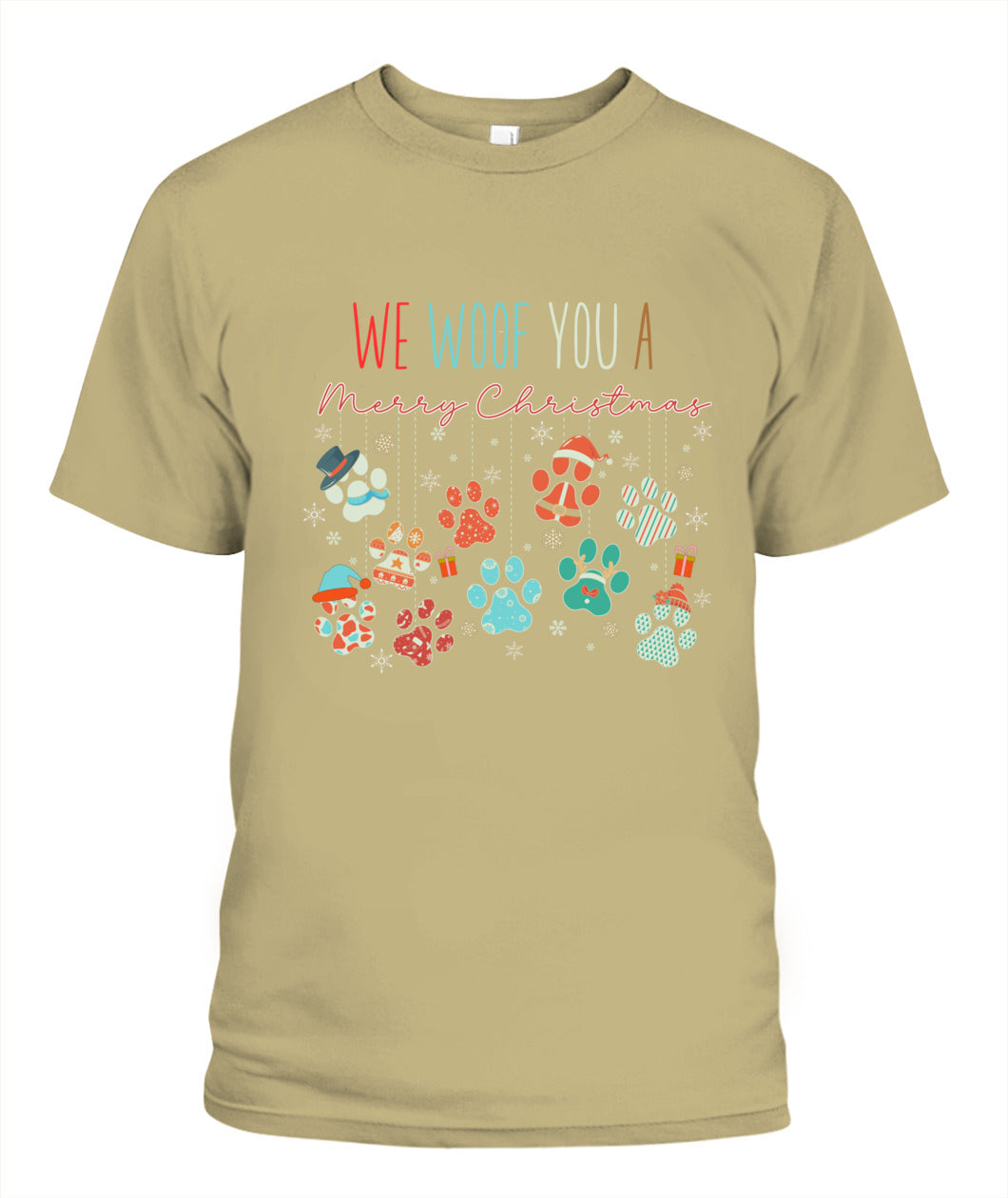 We Woof You A Merry Christmas Graphic Apparel