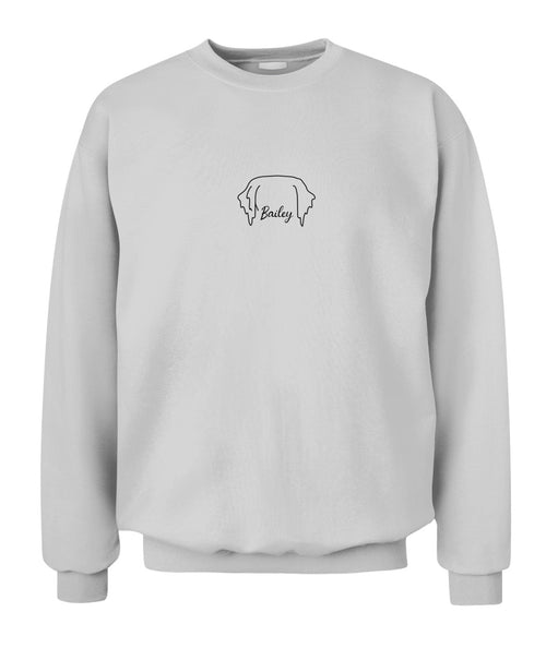 Custom Dog Ear Sweatshirt Dog Mom Sweatshirt