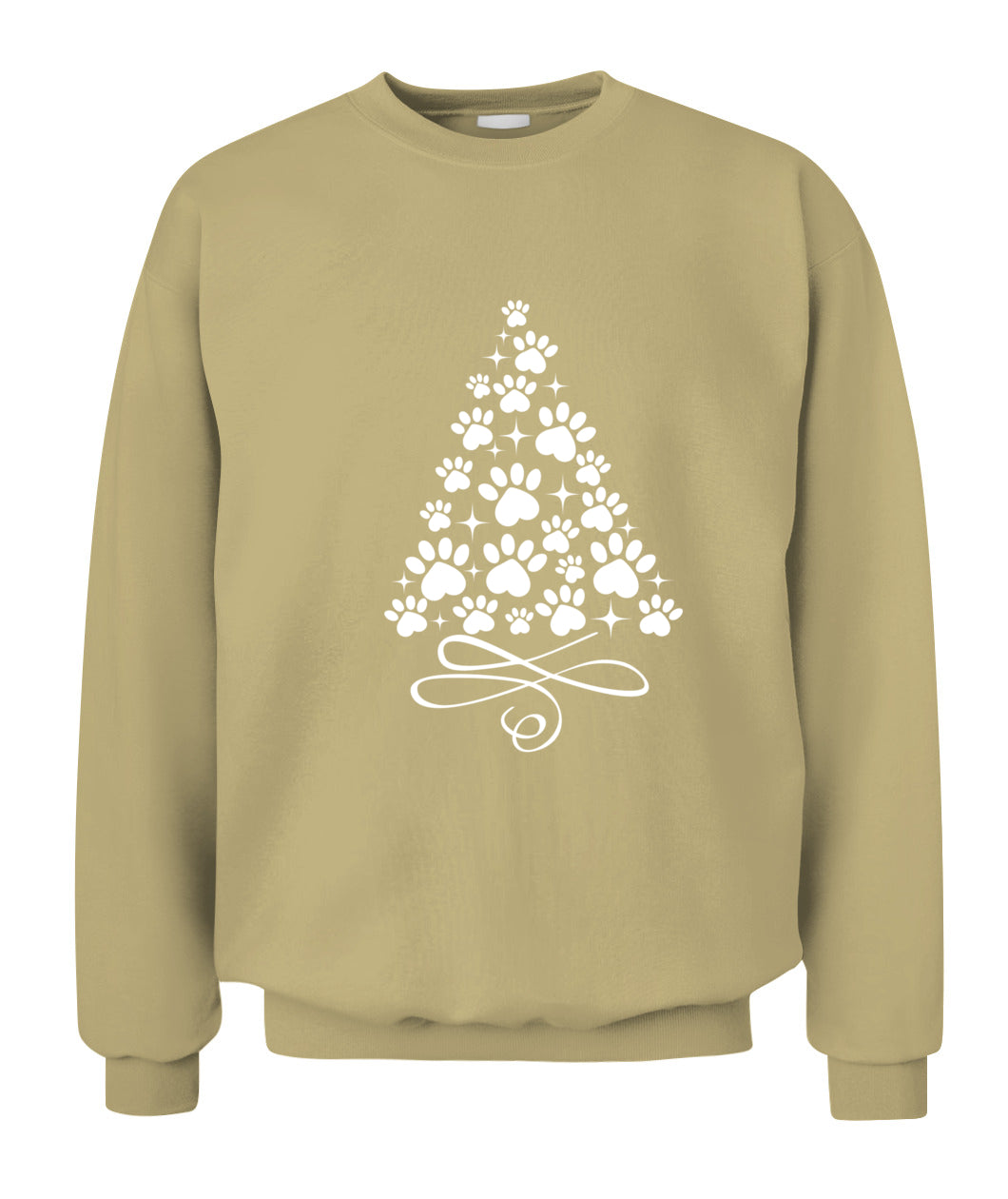 Paw Tree Merry Christmas Graphic Apparel