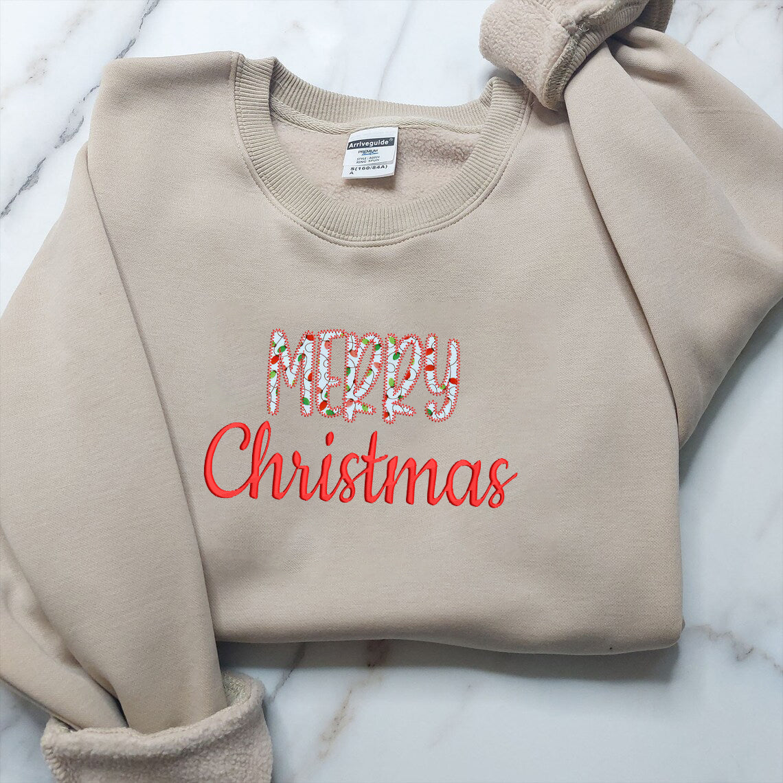 Merry Christmas Custom Embroidered T-Shirt Hoodie Sweatshirt